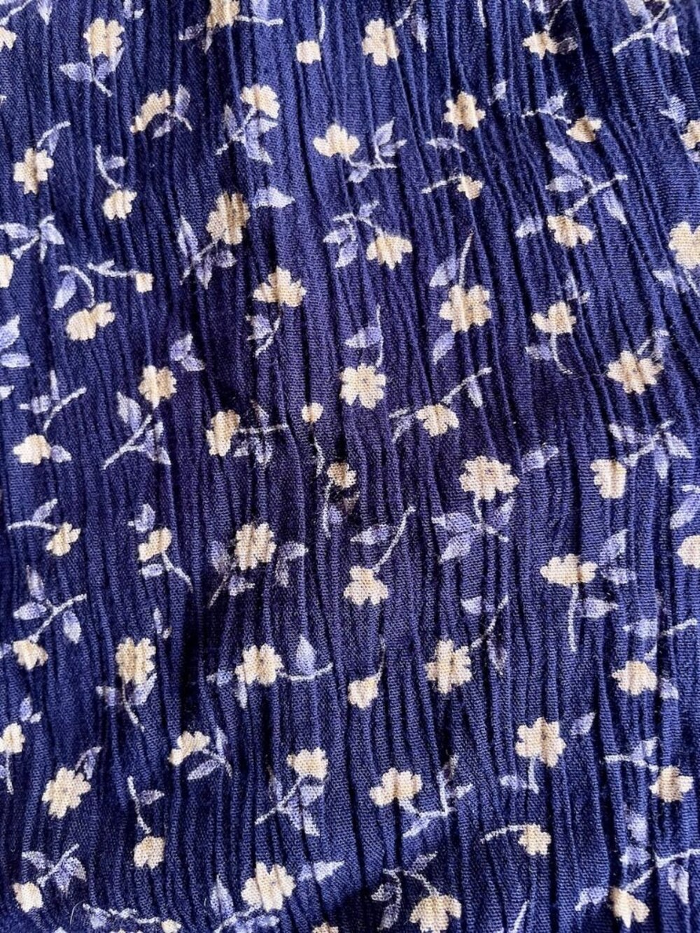 Vintage 90s Rabbit Rabbit Rabbit Blue Floral Maxi Dress 14 (M) - Picture 8 of 10